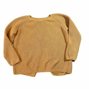 525 America Mustard Sweater with spliced back